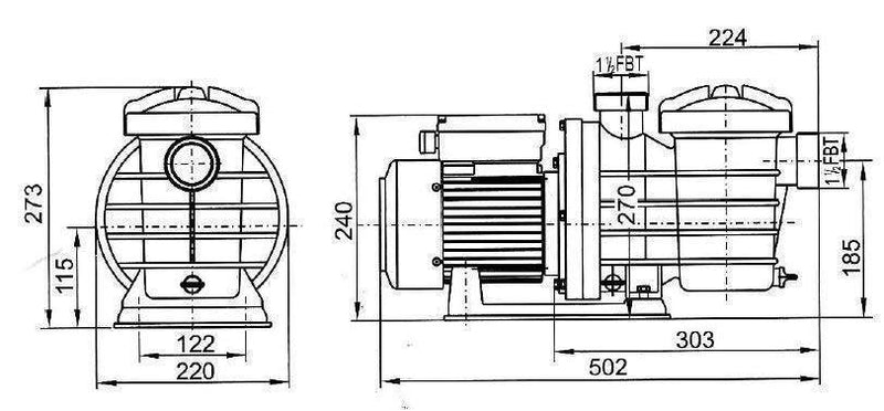 Pompa per piscina Smp Powertech: motore per piscine