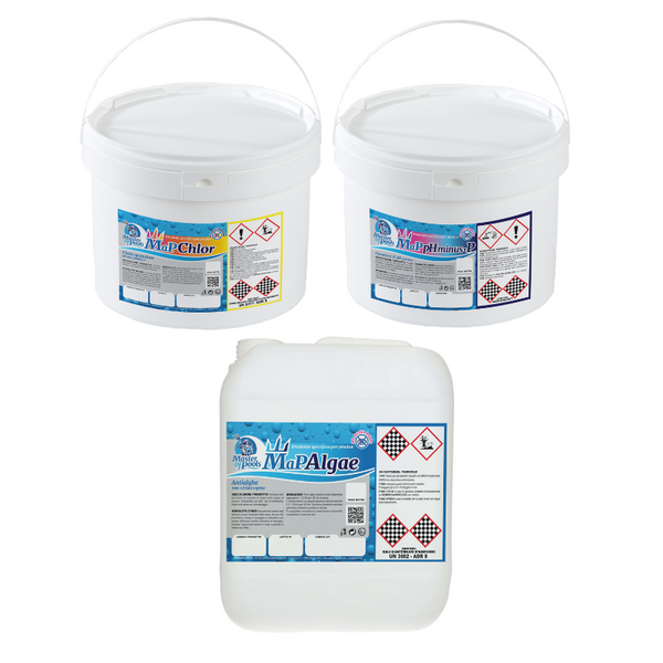 Kit prodotti chimici piscine Sirene: trattamenti acqua piscina